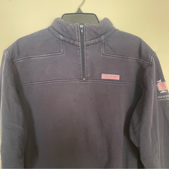 Vineyard vines men’s navy 1/4 zip navy size small 100% cotton - Picture 4 of 6
